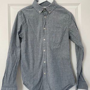Goodfelow & Co Every Wear Slim Fit Long-Sleeve Button Down in Grey Size M